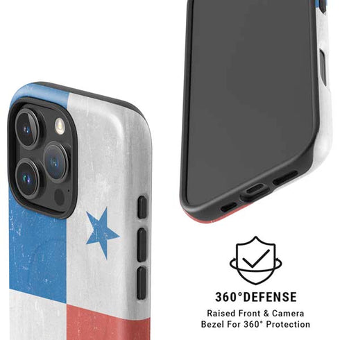 Panama Flag Distressed iPhone 16 Pro Max Magsafe Impact Case